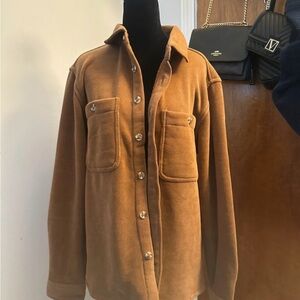 Men's Brown Button-Up Jacket